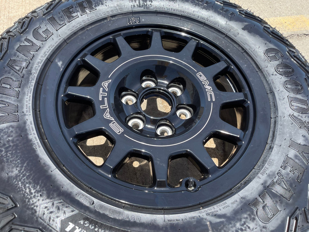 (1) 18" AEV SALTA GMC Sierra AT4X Chevy Silverado OEM rim wheel 2024 2025 NEW Texas Truck Tire