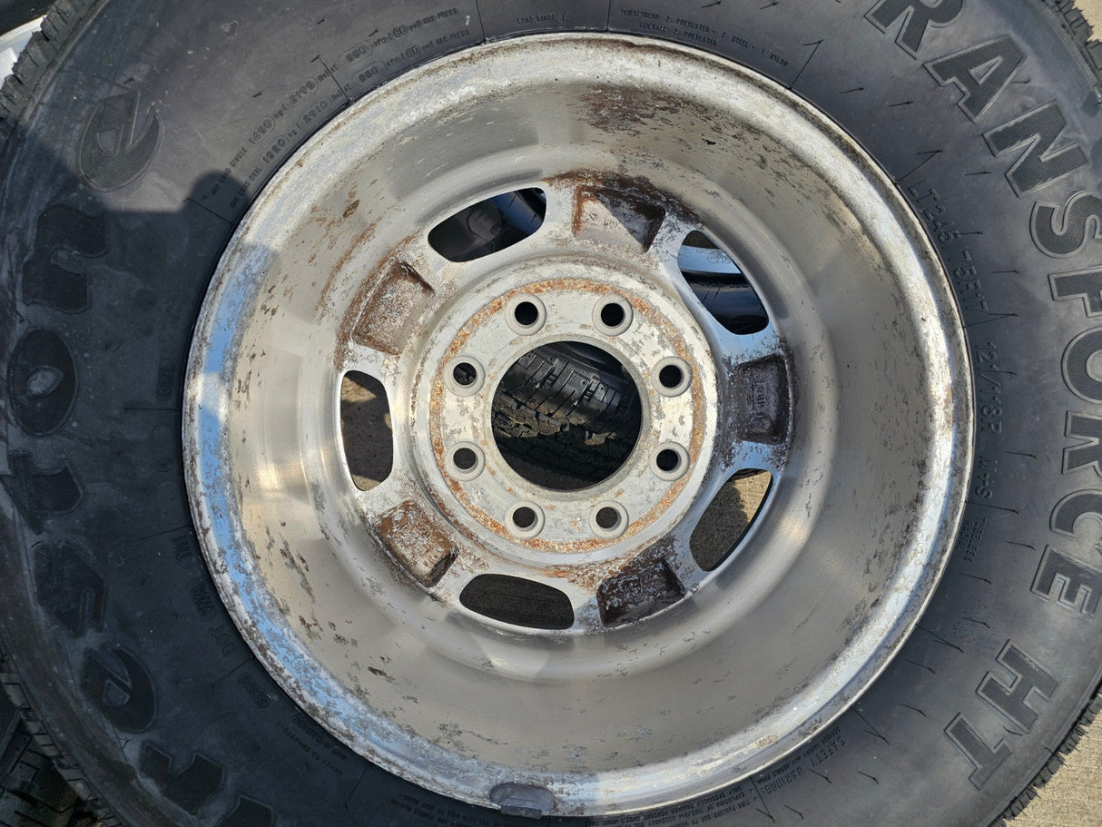 17" GMC Sierra Chevy Silverado 2500 3500 OEM 5500 wheels rims FIRESTONE NEW Texas Truck Tire