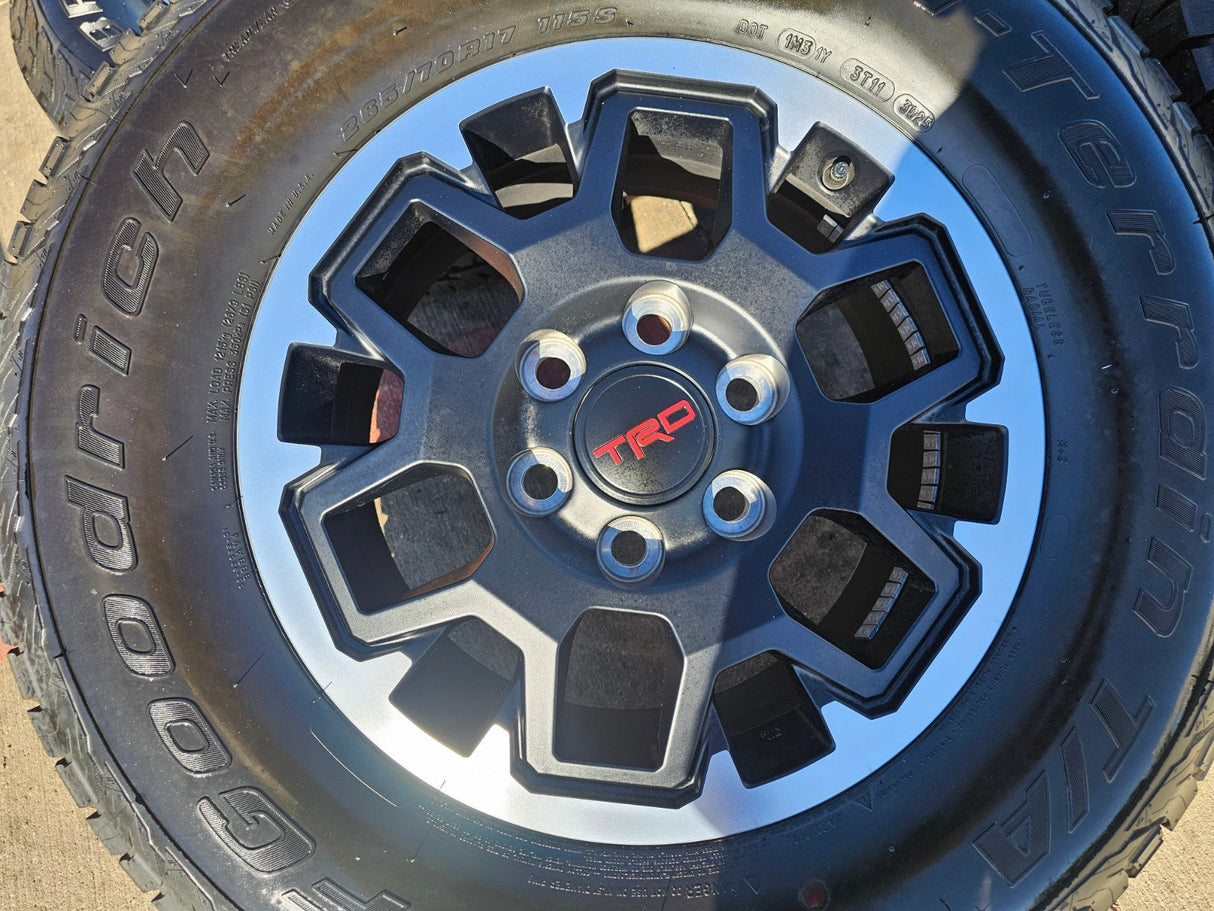 17" Toyota Tacoma 4Runner TRD OEM 10638 wheels rims 2024 2025 2026 BFG NEW Texas Truck Tire