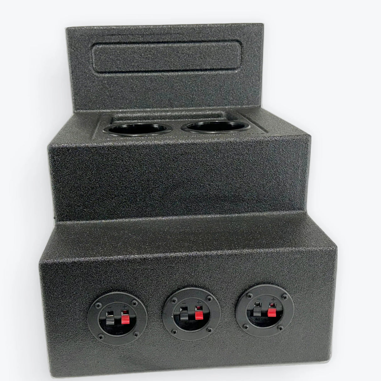 Universal Center Console Enclosure Box For Trucks Ported 12" Moon Car Stereo