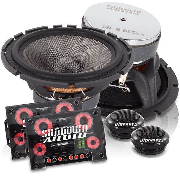Sundown SA-6.5CS v.3 6.5" Components Speakers (Pair)
