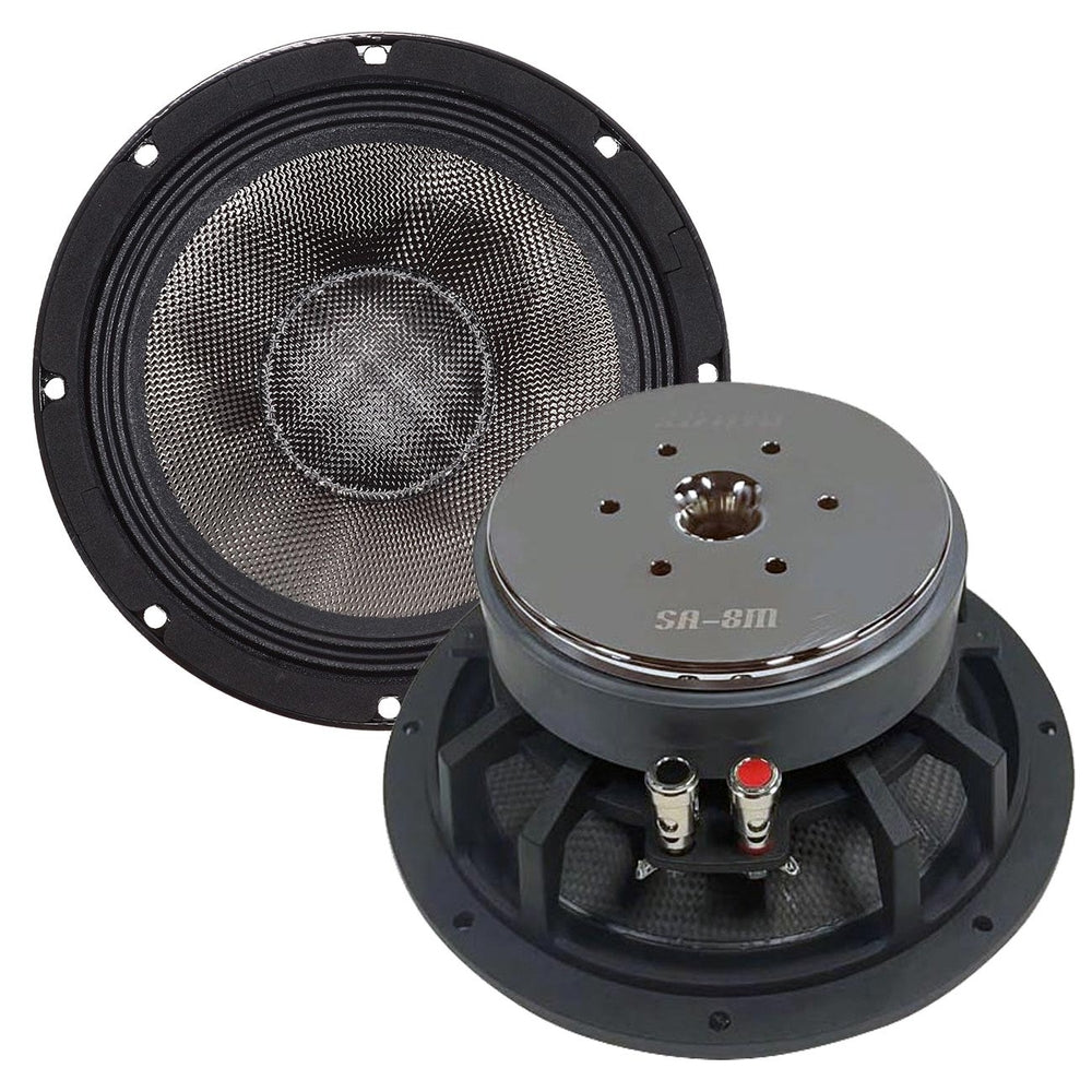 Sundown Audio SA-8M 8" 250W RMS Midbass Speakers (Pair)