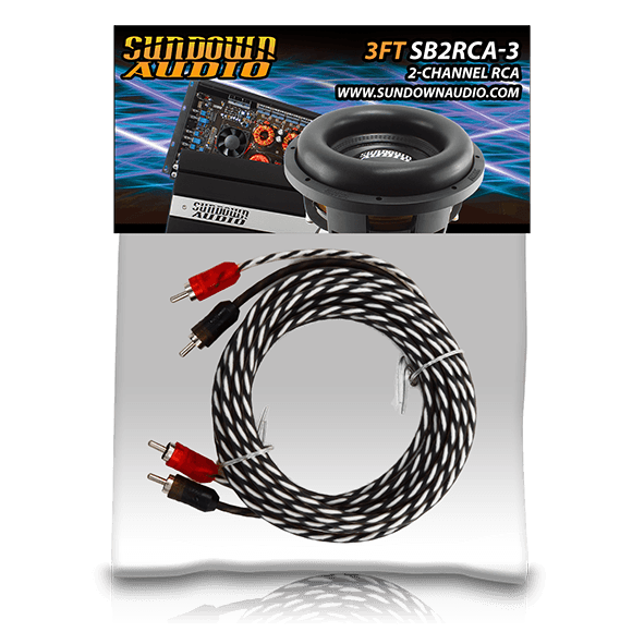 SB2-3FT 2-Channel RCA Interconnect Cables
