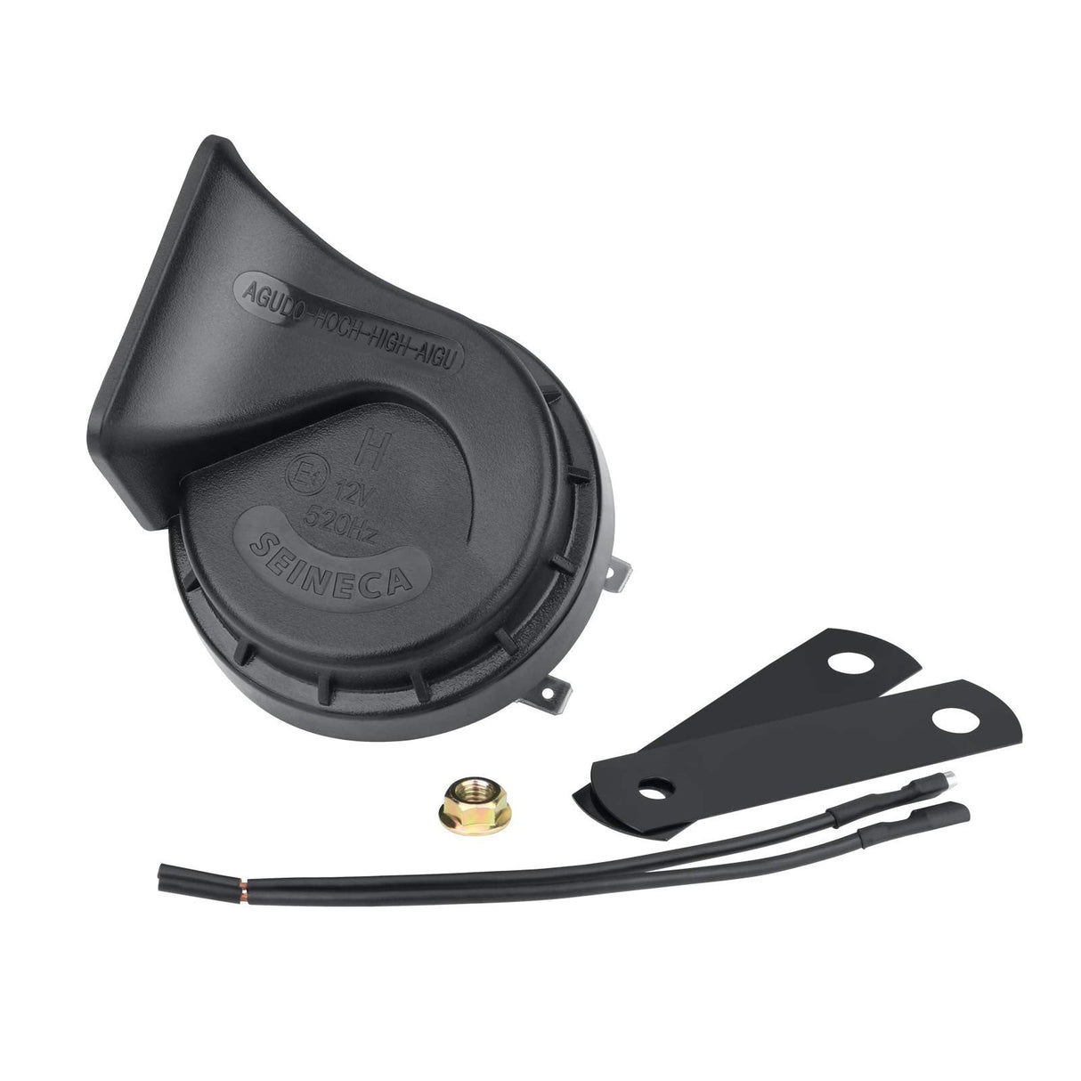 12V Waterproof Loud High Tone Snail Electric Car Horn Single
