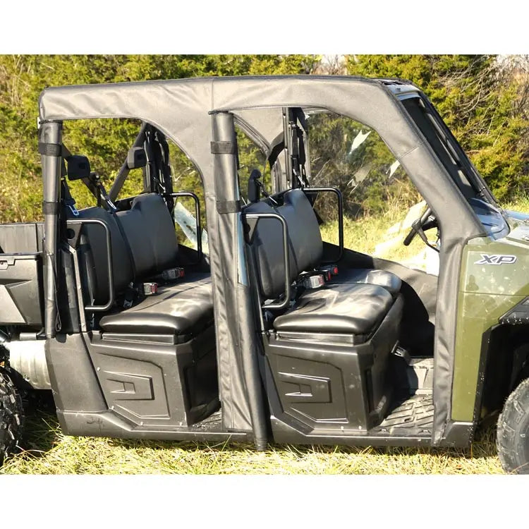 Seizmik 51-21003 Full Soft Doors with Zipper - Polaris Ranger Crew XP 900, zippered window detail