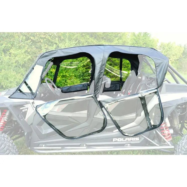 Seizmik 51-21005 Upper Soft Doors with Zipper, Polaris RZR 4 Turbo S - detail view