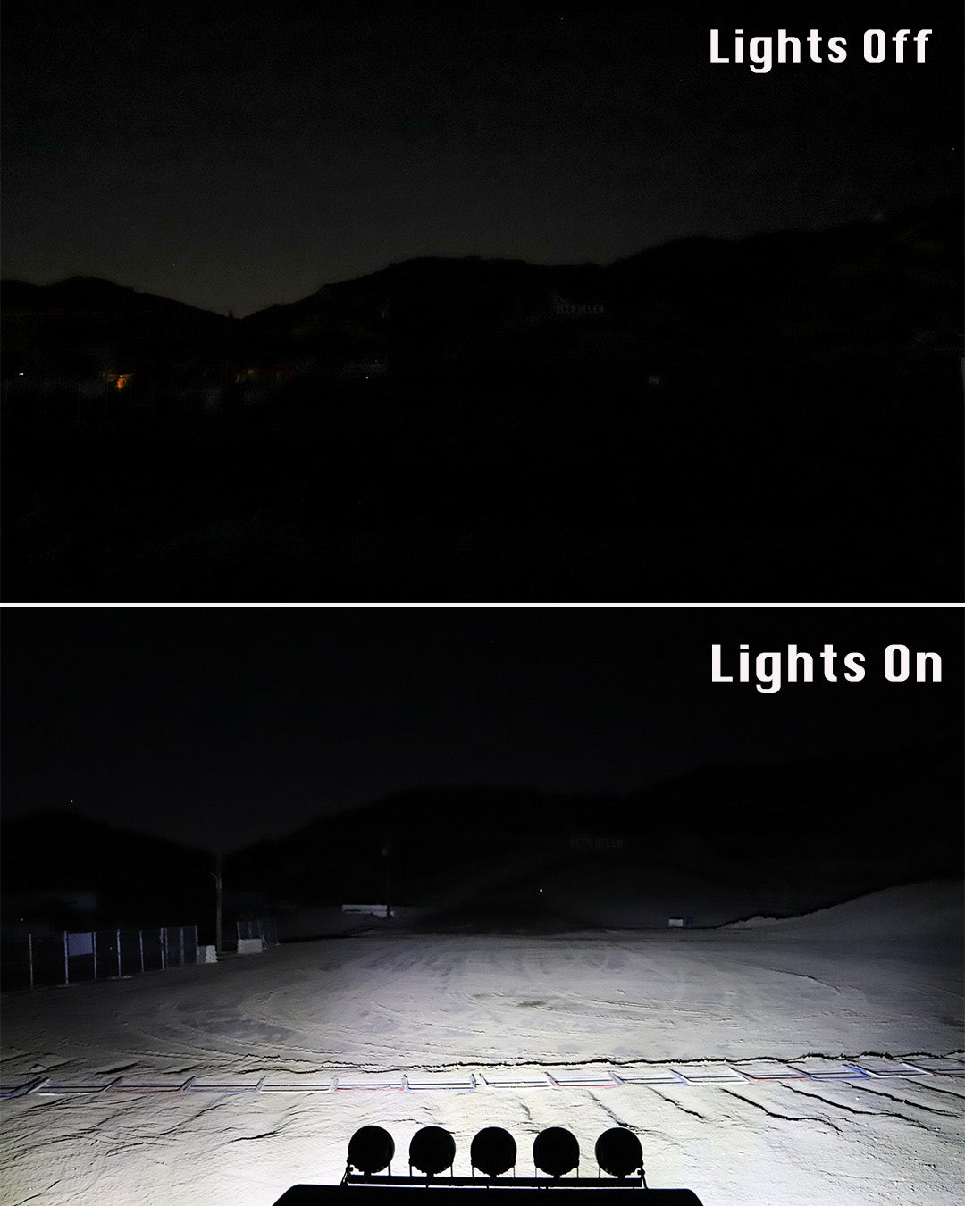 Off Road Side Mirror Pair With Sidewinder LED Pod Lights GGLighting