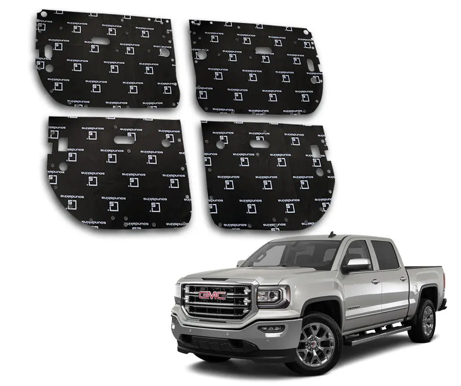 SoundSkins | 2014-2018 GMC Sierra 4 Door Sound Deadening Vehicle Specific Kit | SSK-SIER4DR | 3 Layers (Acoustic Foam, Foil, Rubber Butyl), 30 sq ft SoundSkins Global