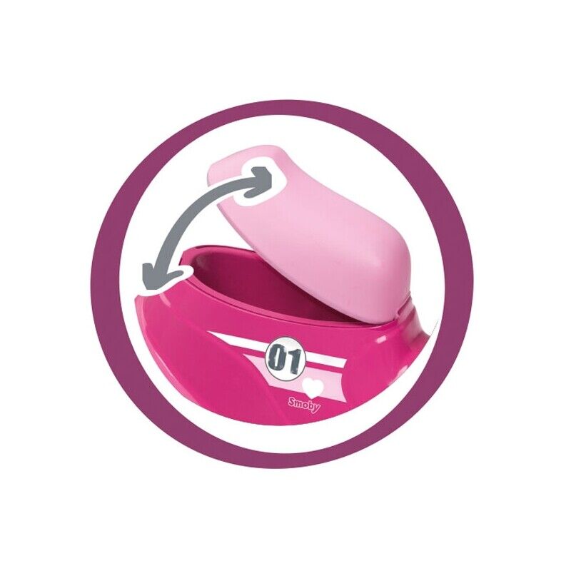 Smoby Pink Ride-On Scooter with Silent Wheels - Perfect for Little Riders!