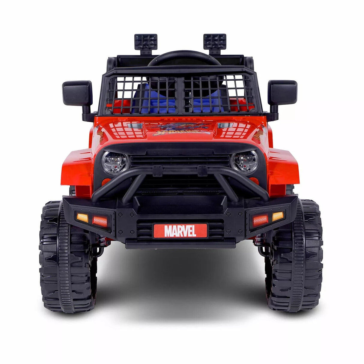 Spiderman SUV 6 Volt Ride-On Toy with Seat Belt for Safe Adventures