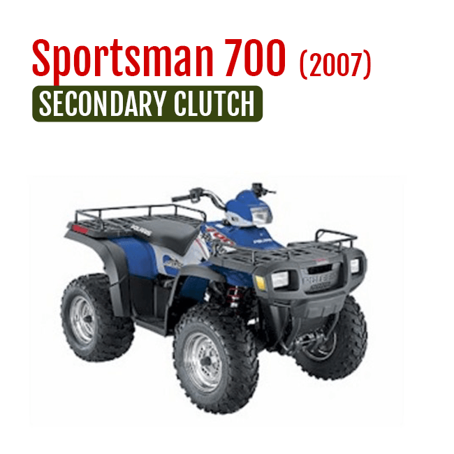 Sportsman 700 (2007) Secondary Clutch Tied upgrade EBS Harvey's ATV Parts