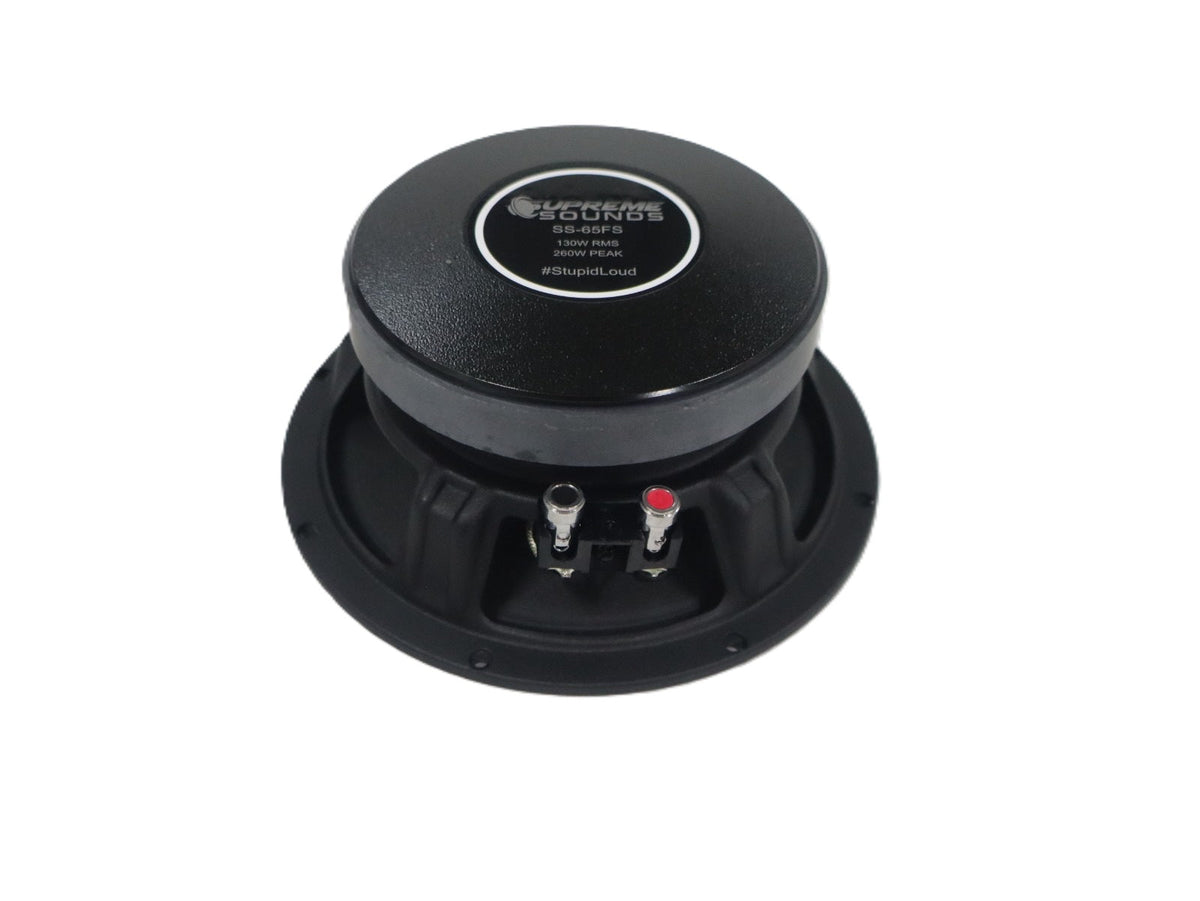 Supreme Sounds SS-65FS 6.5" 130W RMS Midrange Speakers (Pair)