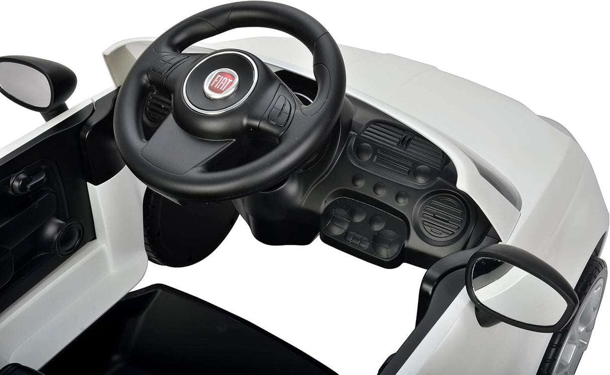 Fiat 500 Push Car with LED Lights and Music for Toddler Play