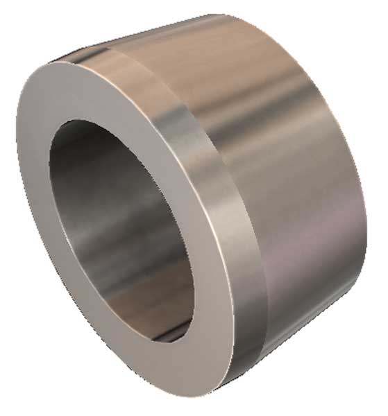 3/4" ID Narrow Misalignment Spacer Zinc Plated Steel 1-5/8 Inch Mounting Width
