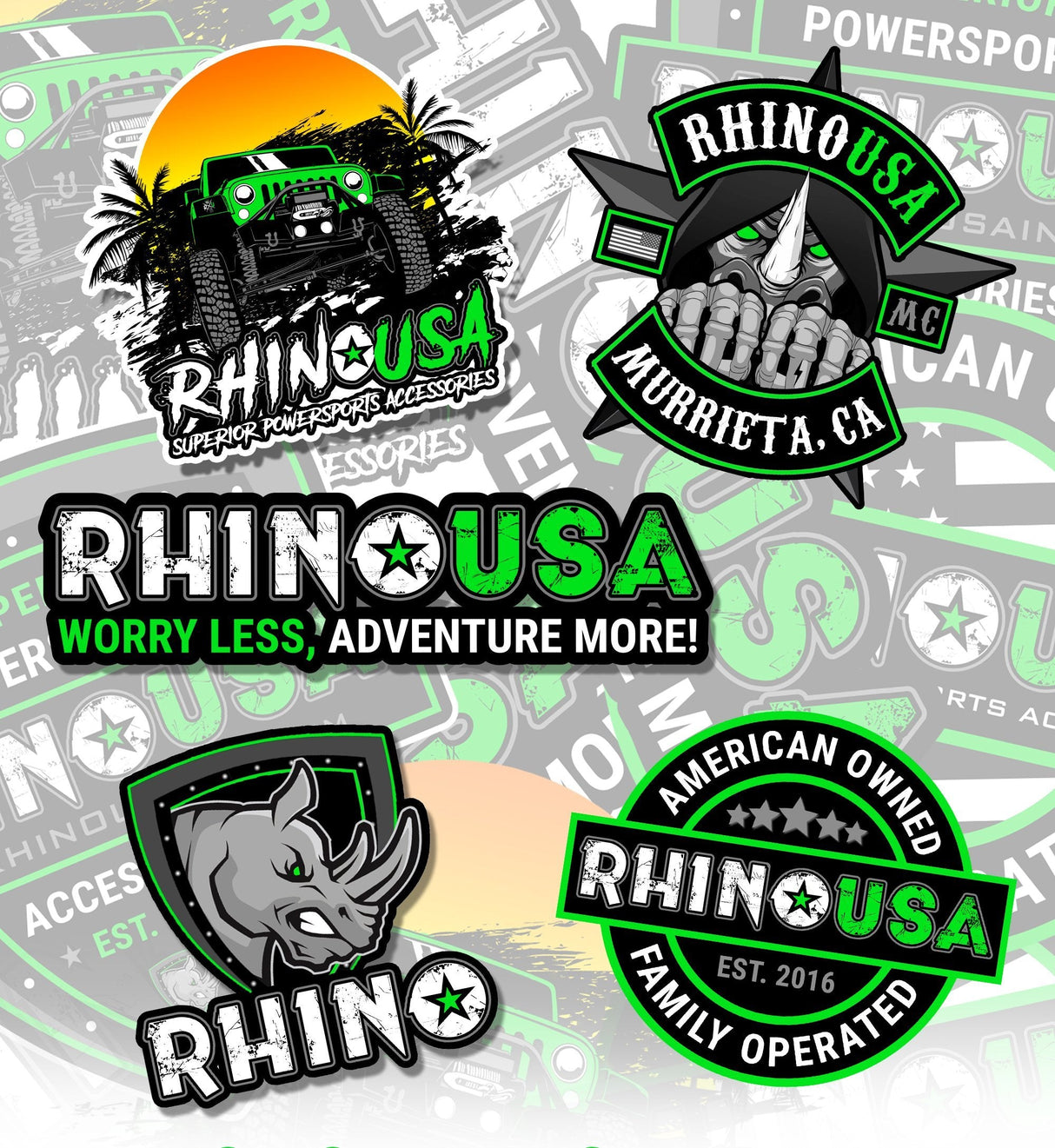 Rhino USA Sticker Pack