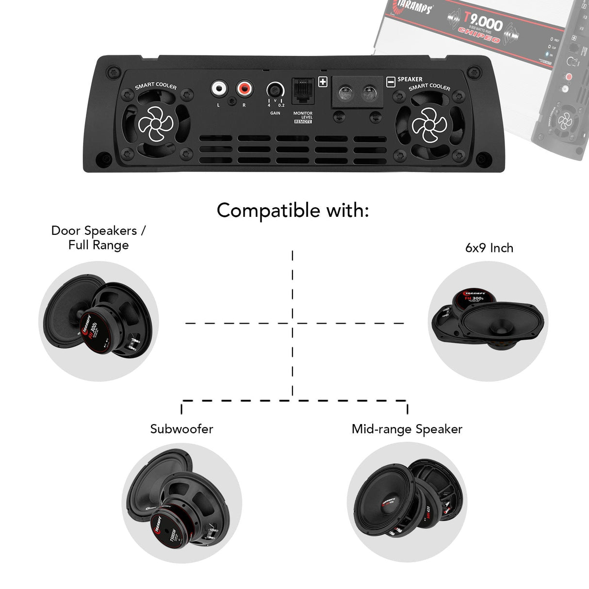 Taramps T 9.000 CHIPEO Car Audio Amplifier Taramps USA