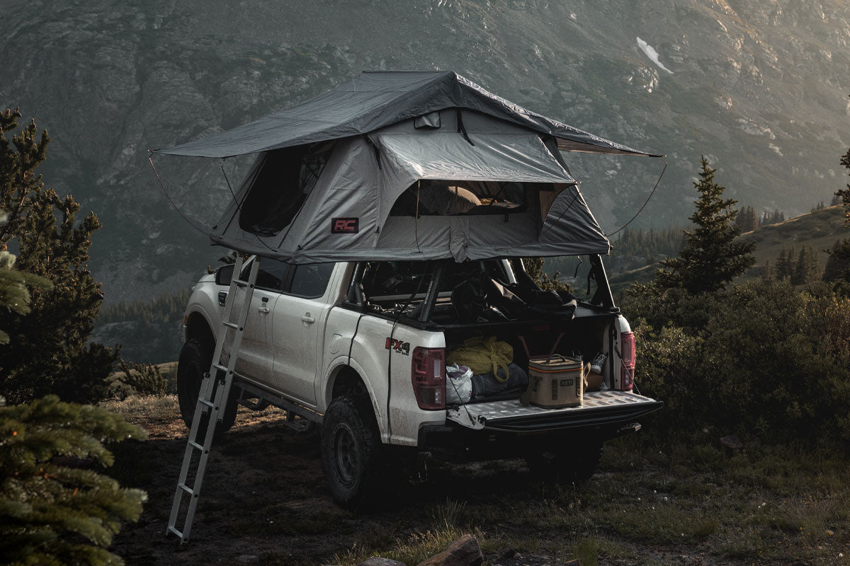 Rough Country Roof Top Tent Rack Mount 12 Volt Accessory & LED Light Kit 99050