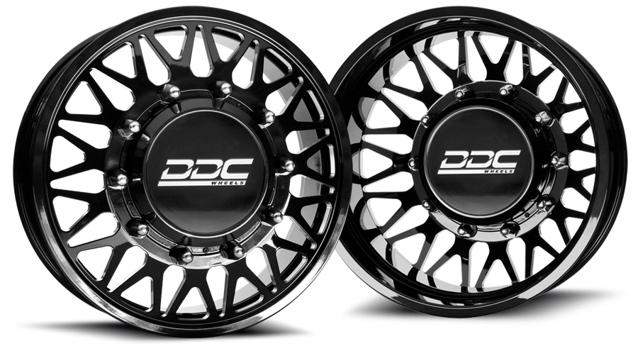 (1999 - 2004) DDC Wheels Black/Milled The Mesh Dually Wheels DDC Wheels
