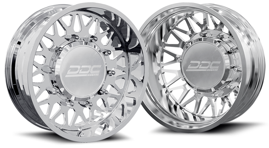 (1999 - 2004) DDC Wheels Polished The Mesh Dually Wheels DDC Wheels