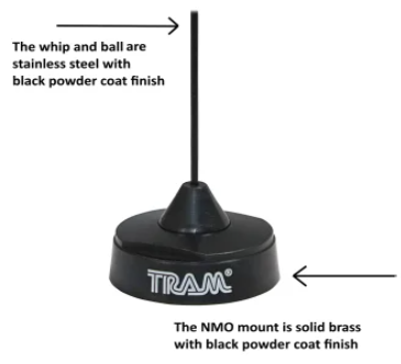 Tram® 200W 434-477 MHz Quarter-Wave Antenna w/ NMO Mount TekShack