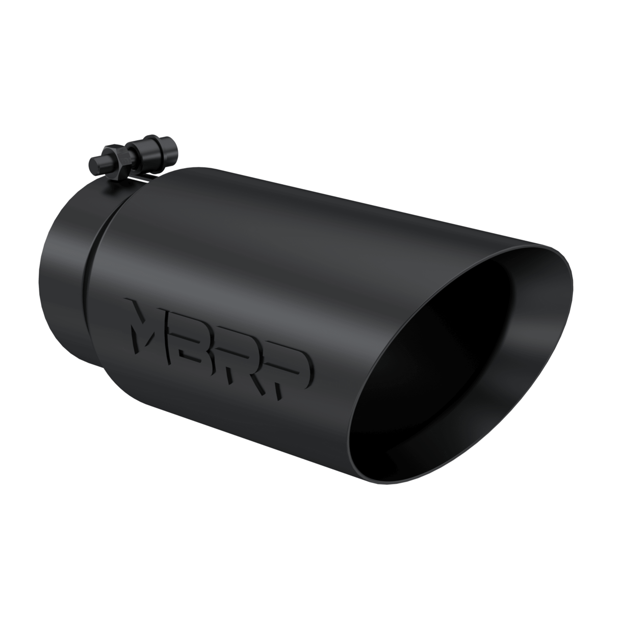 Universal Angled Dual Wall Exhaust Tip Black Finish 4" - 5" x 12" (T5053BLK)