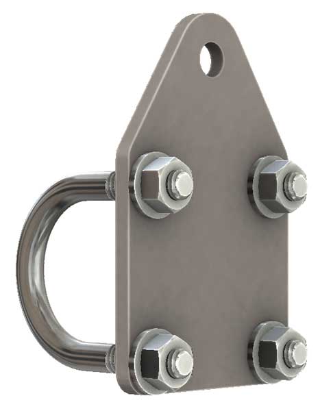 Universal Flat Steering Stabilizer Bracket