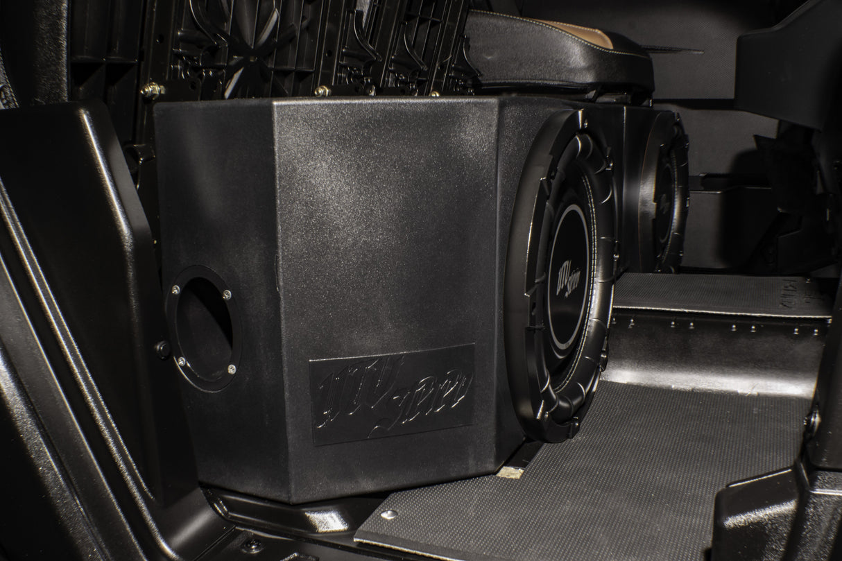 Can-Am® Defender HD10 Vented 10" Passenger Subwoofer Enclosure Unloaded | UTVS-DEF-VENC-PASS UTV Stereo