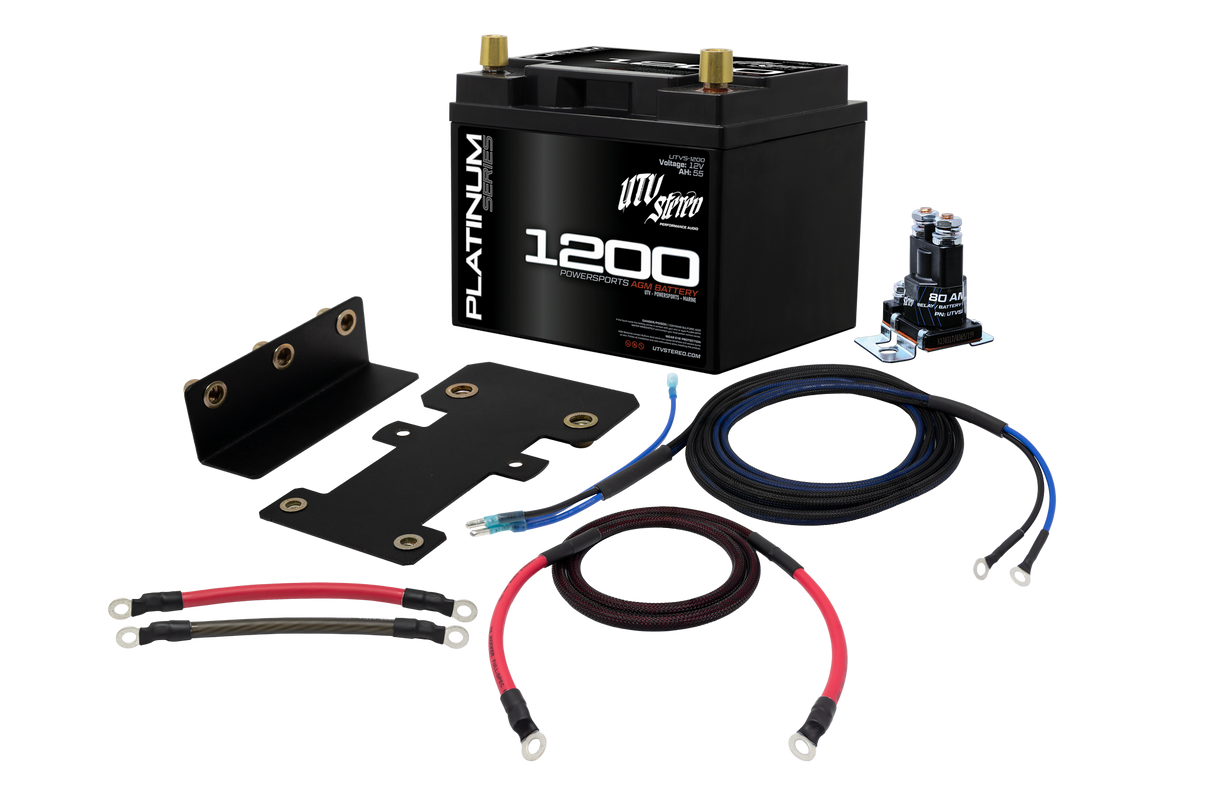 Kawasaki Teryx H2 OEM Battery Replacement Kit | UTVS-H2-OEM-BATT-KIT UTV Stereo