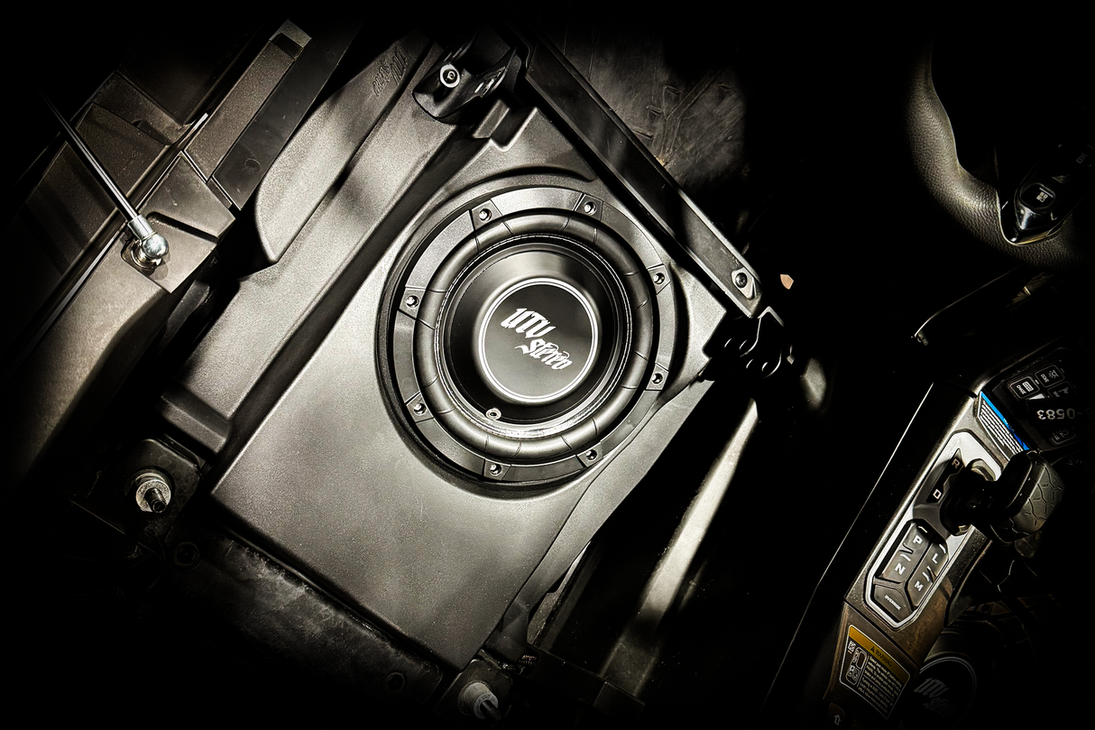 Can-Am® Maverick R 10" Front Driver Subwoofer Enclosure (4-SEAT MODELS) – Unloaded | UTVS-R-ENC-DRIVER-4F UTV Stereo