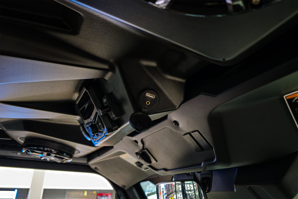 USB & Auxiliary Flush Mount Adapter for Source Units | UTVS-USB/AUX-FLMT UTV Stereo