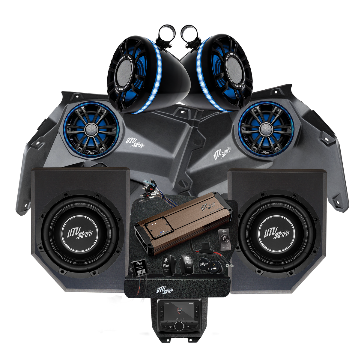 Can-Am® X3 Elite Series Stage 6 Stereo Kit | UTVS-X3-S6-E UTV Stereo