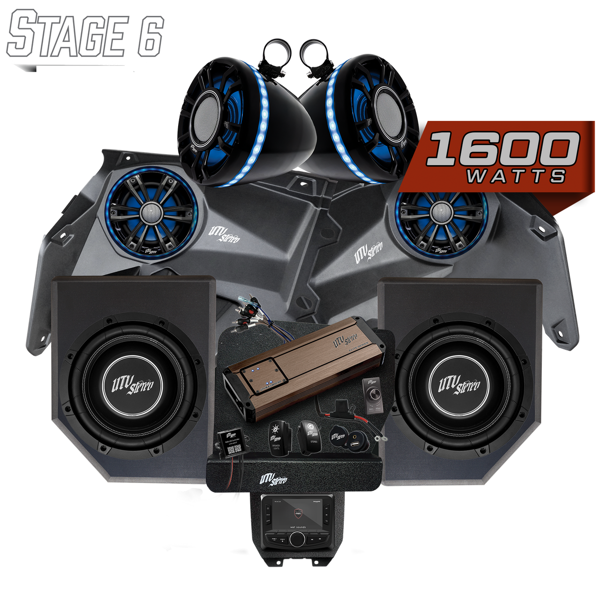 Can-Am® X3 Elite Series Stage 6 Stereo Kit | UTVS-X3-S6-E UTV Stereo