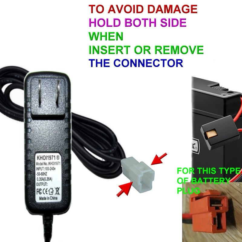 AC Adapter Charger for Kid Motorz Little Patrol Police Ride-On Motorcycle Model 0296