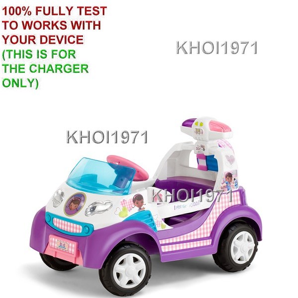 6V AC Wall Charger Adapter for KT1133KM Doc McStuffins Rescue Ambulance Ride-On Toy