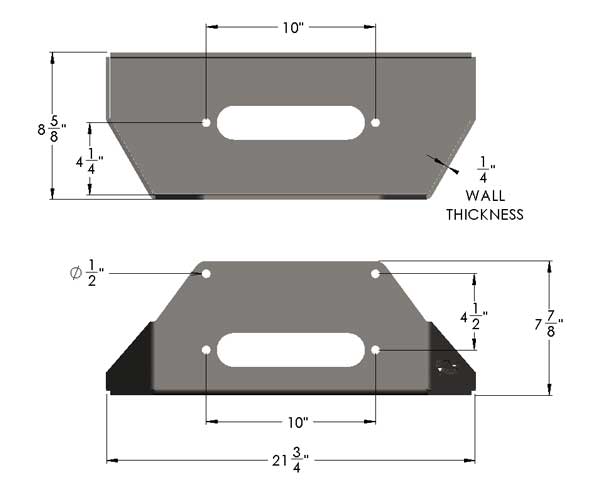Warn 8274 Dual Pull Winch Plate