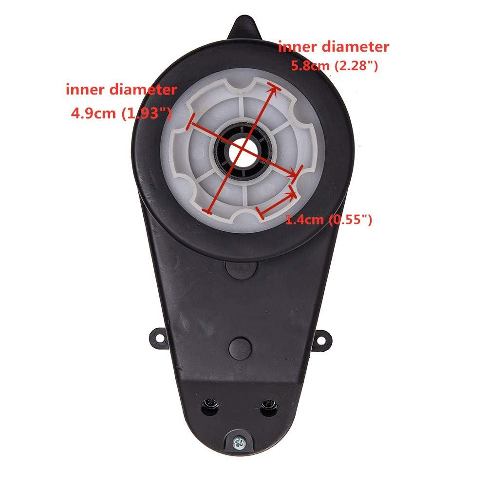 12V 550 High Torque DC Motor with 40000RPM Gearbox for Kids Ride-On Vehicles