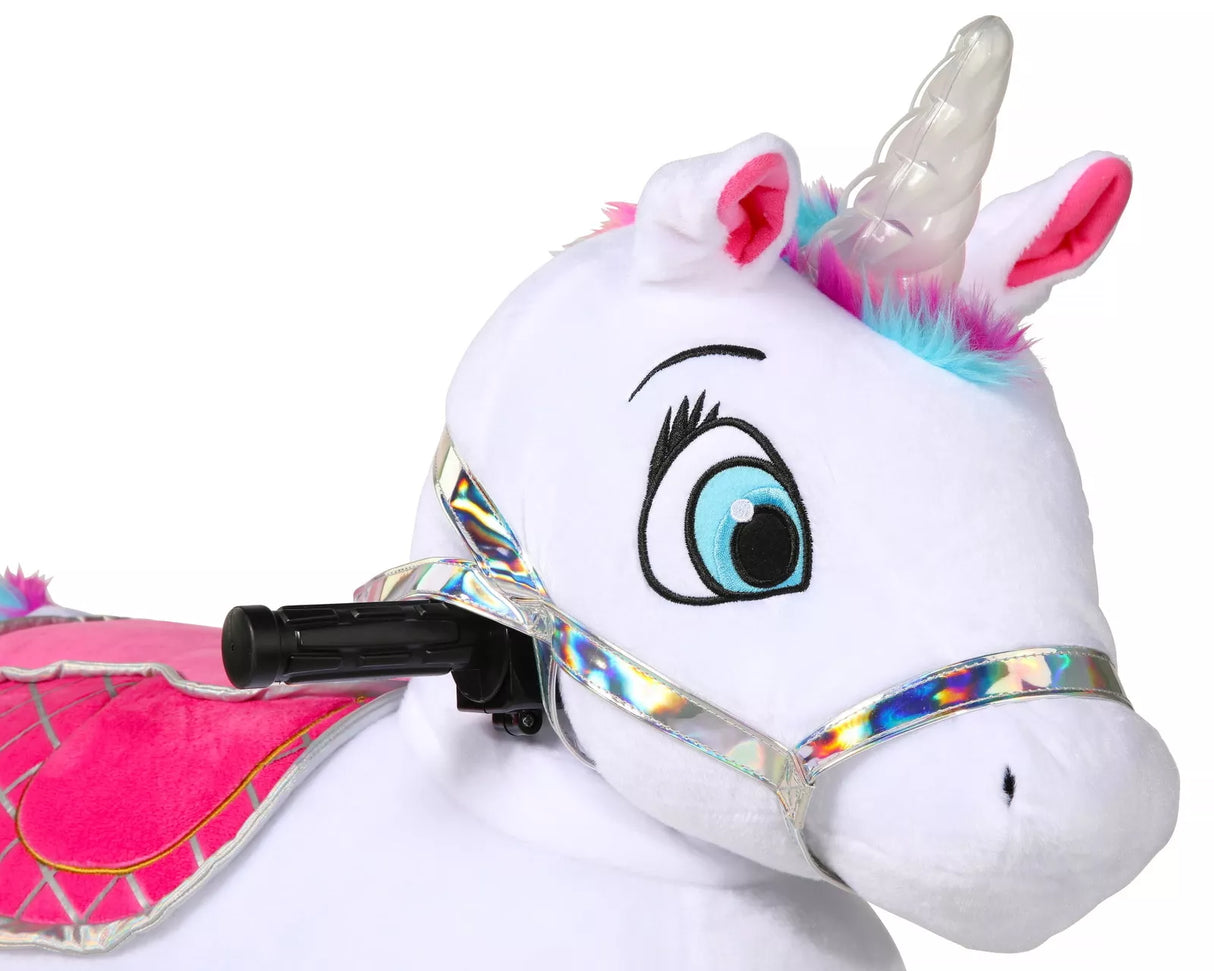 Willow Unicorn 6V Plush Ride-On - Perfect for Buddies!