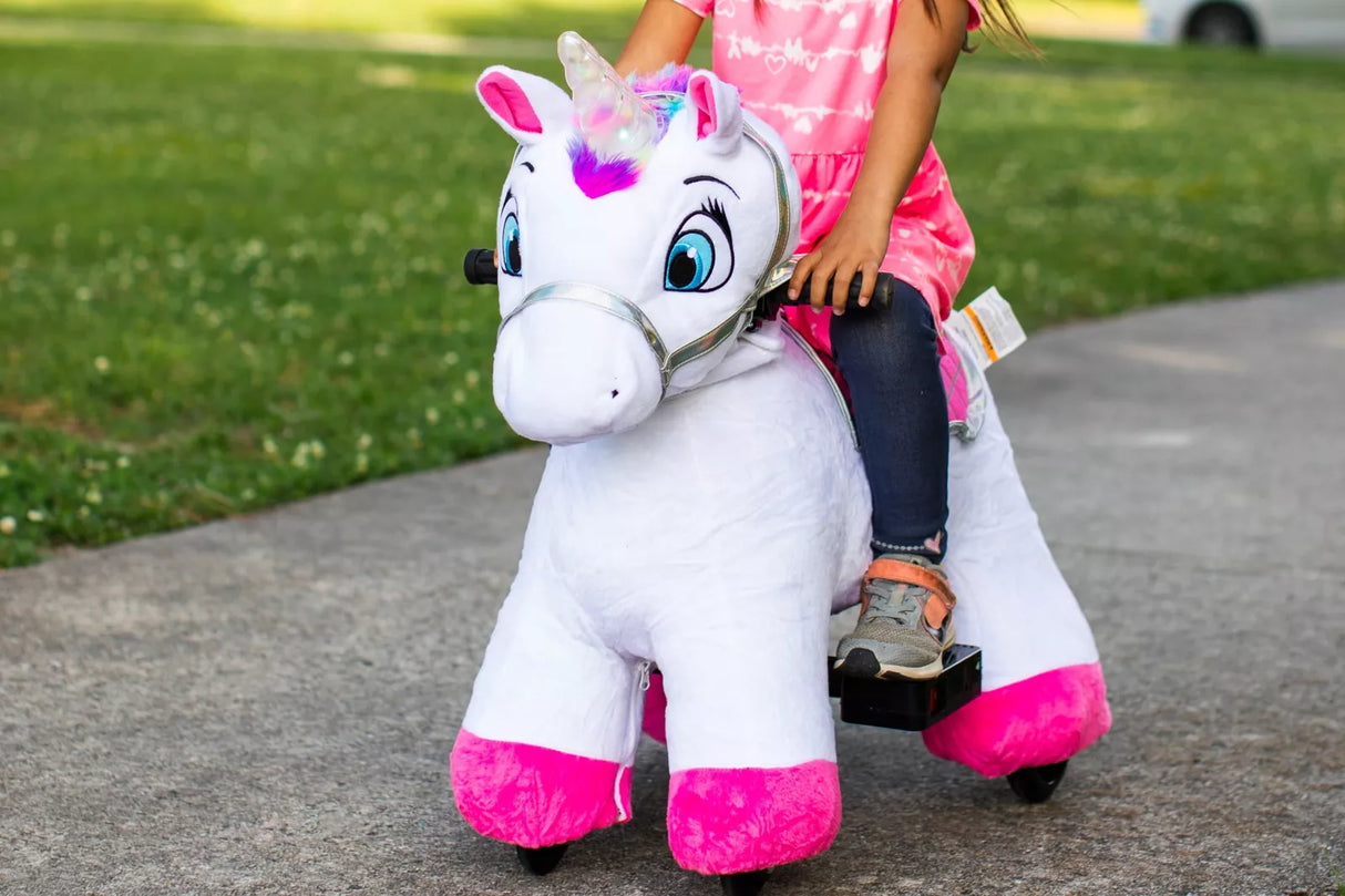 Willow Unicorn 6V Plush Ride-On - Perfect for Buddies!