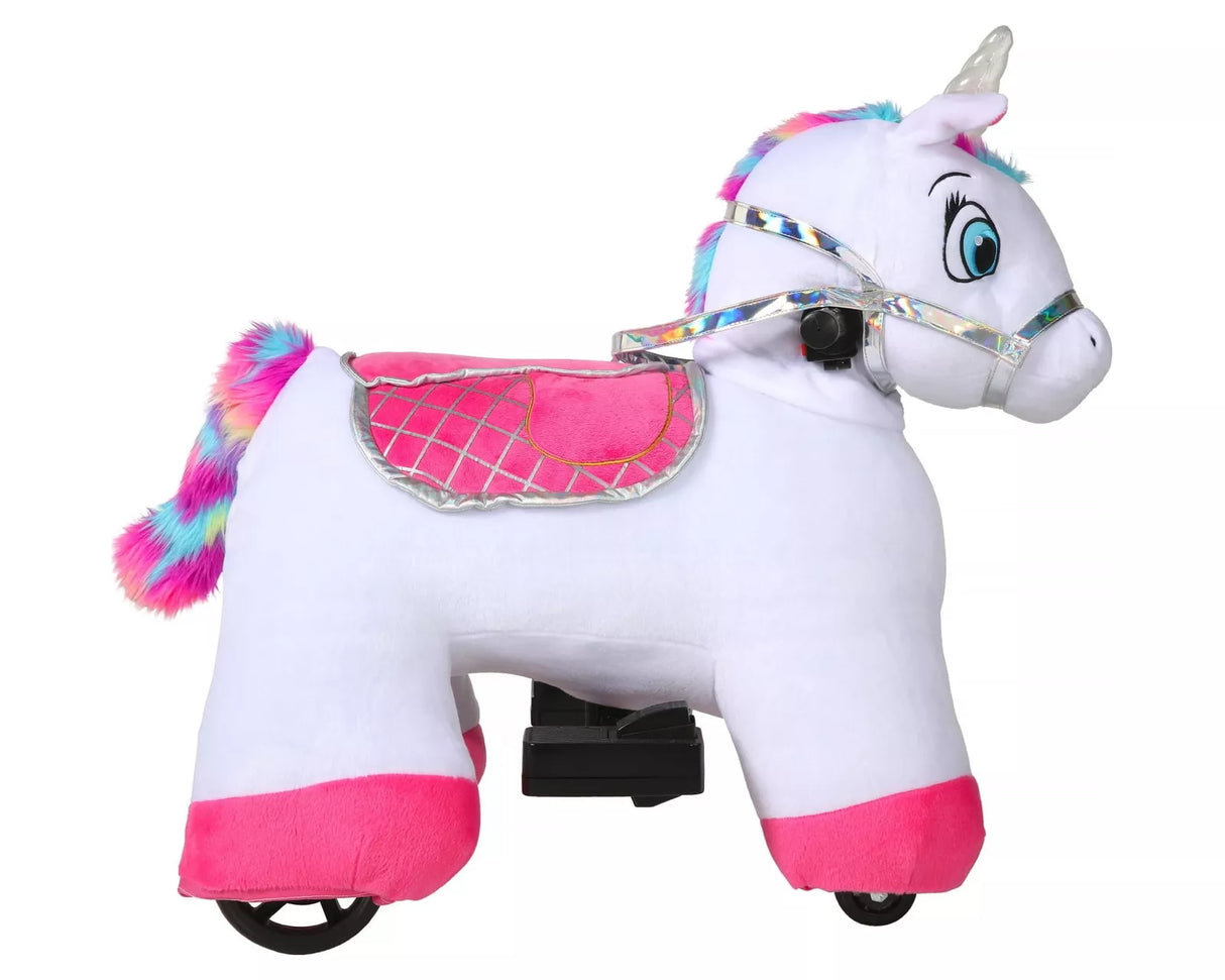 Willow Unicorn 6V Plush Ride-On - Perfect for Buddies!