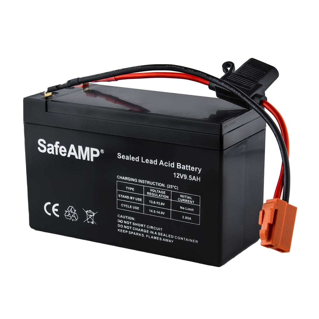 12-Volt Ride-On Vehicle Wire Harness Connector Compatible with Red 2-Pole Battery