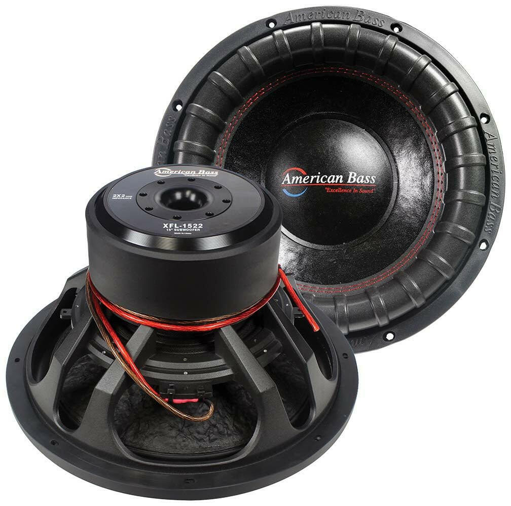 XFL 15″ Car Subwoofer | 1500 Watts RMS | Dual Voice Coil 2 Ohm or 4 Ohm