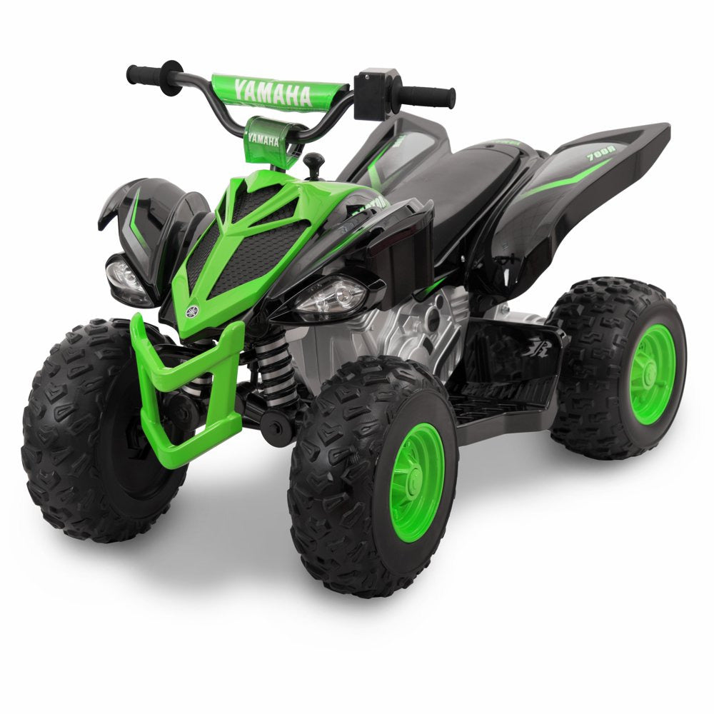 12 Volt Battery-Powered Raptor Ride-On with Custom Graphic Design