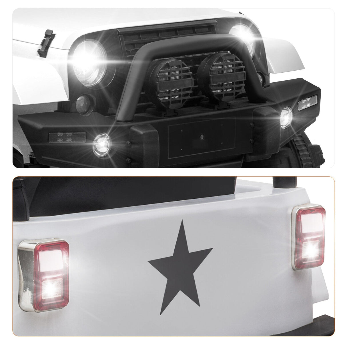 12V Kids Ride-On Jeep Truck Car with Remote Control and 3 Speed Settings