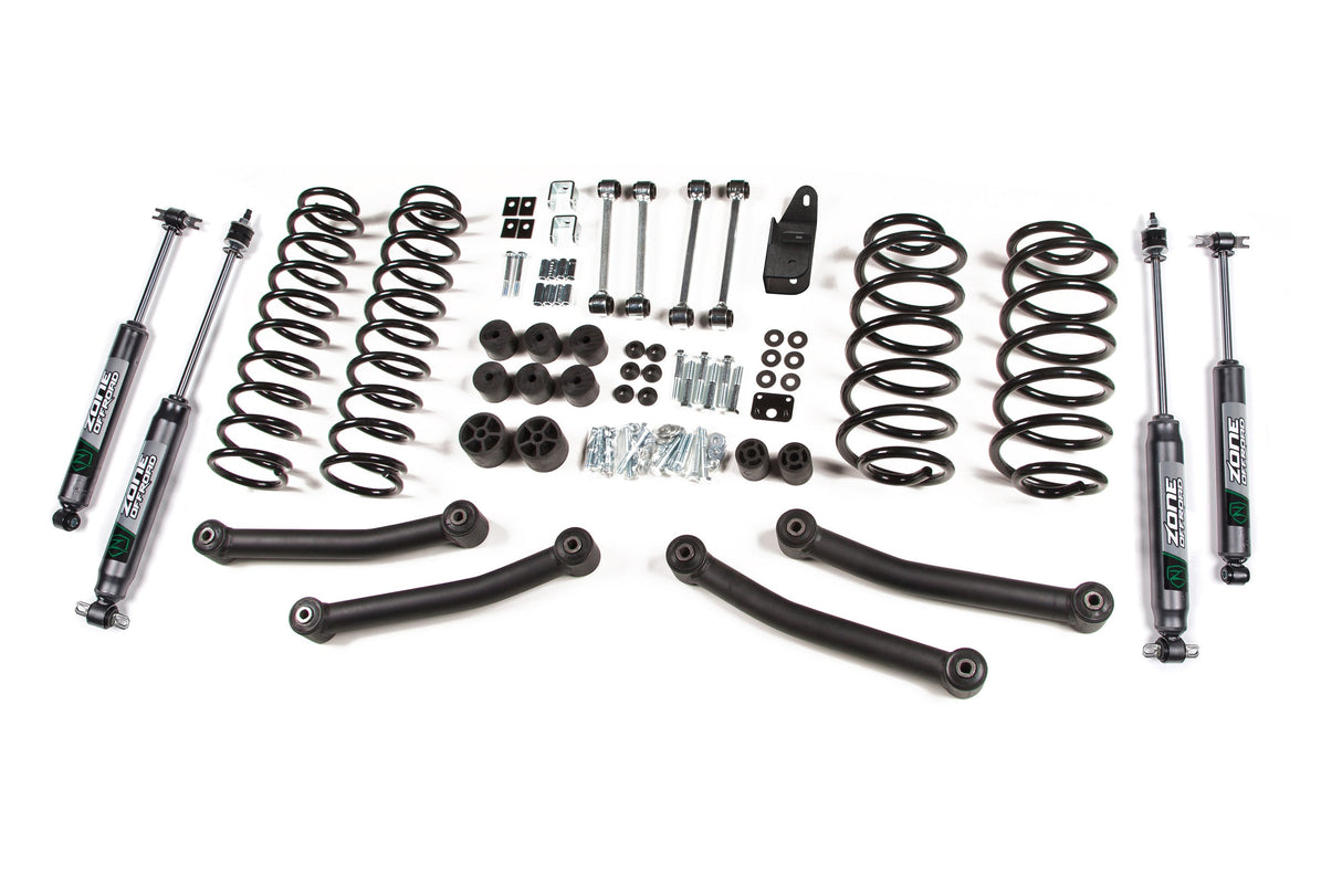 4 Inch Lift Kit | Jeep Wrangler TJ (97-02) Zone Offroad