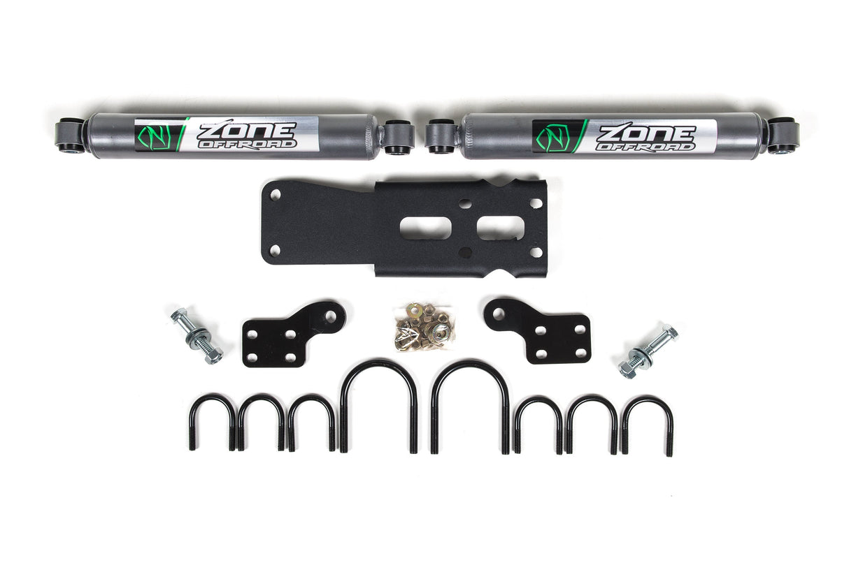 Dual Steering Stabilizer Kit w/ Shocks | Jeep Wrangler JK (07-18) Zone Offroad