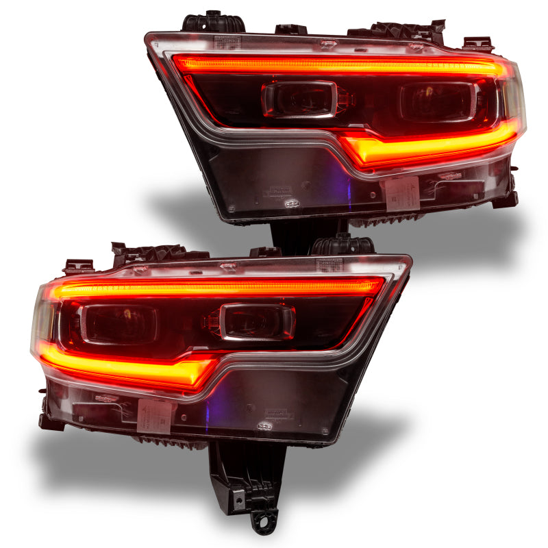 Oracle 19-21 RAM 1500 Projector LED Headlight DRL Kit - ColorSHIFT RGBW+A w/o Cntrl