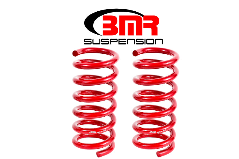 BMR 15-17 S550 Mustang Rear Performance Version Lowering Springs - Red BMR Suspension