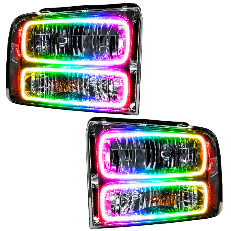 Oracle 05-07 Ford F-250/350 SMD HL - Chrome - ColorSHIFT w/ 2.0 Controller