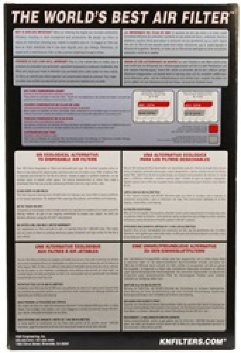 K&N Replacement Air Filter 11-13 Mazda 5 2.0L