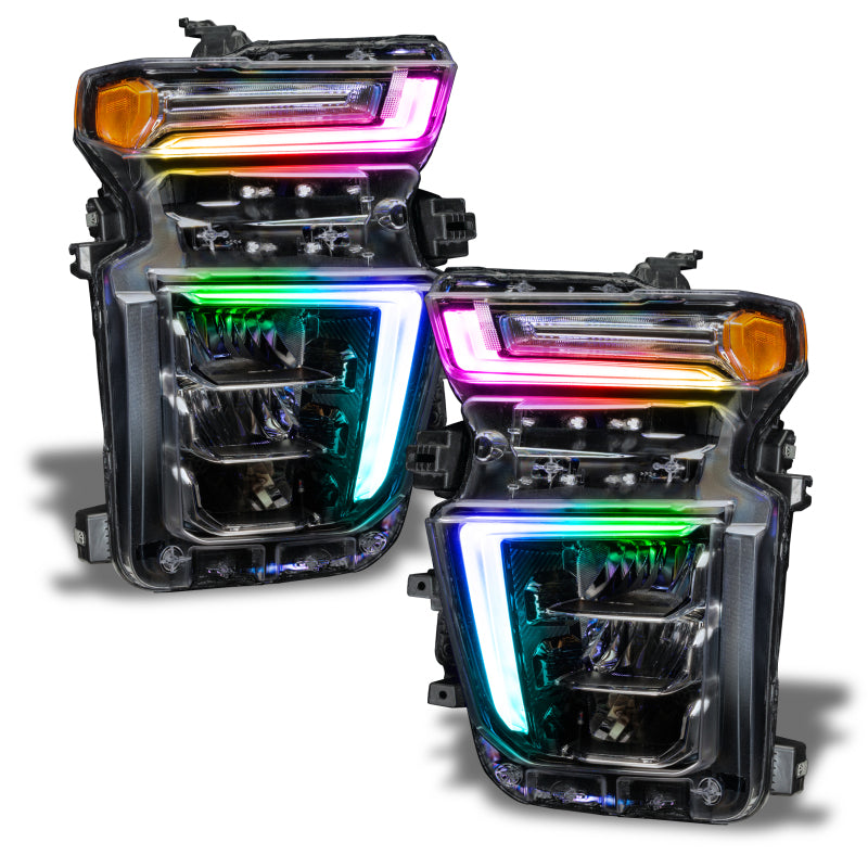 Oracle 20-21 Chevy Silverado HD 2500 RGB+W Headlight DRL Kit - ColorSHIFT w/o Cntrl